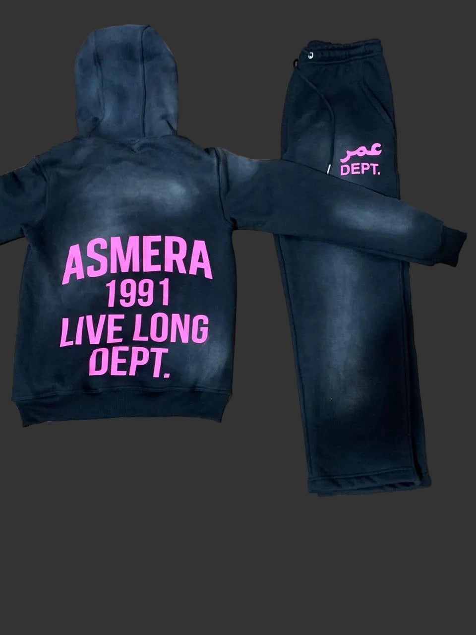 Black washed Tracksuit