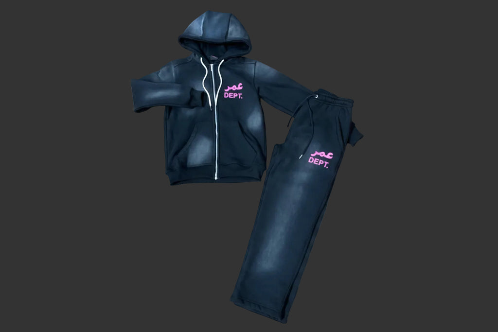 Black washed Tracksuit