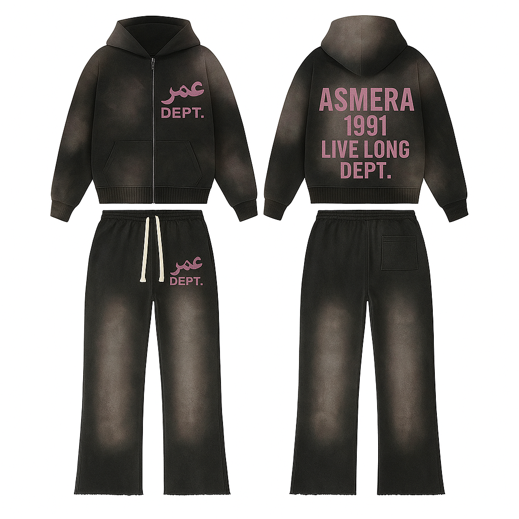 Black washed Tracksuit