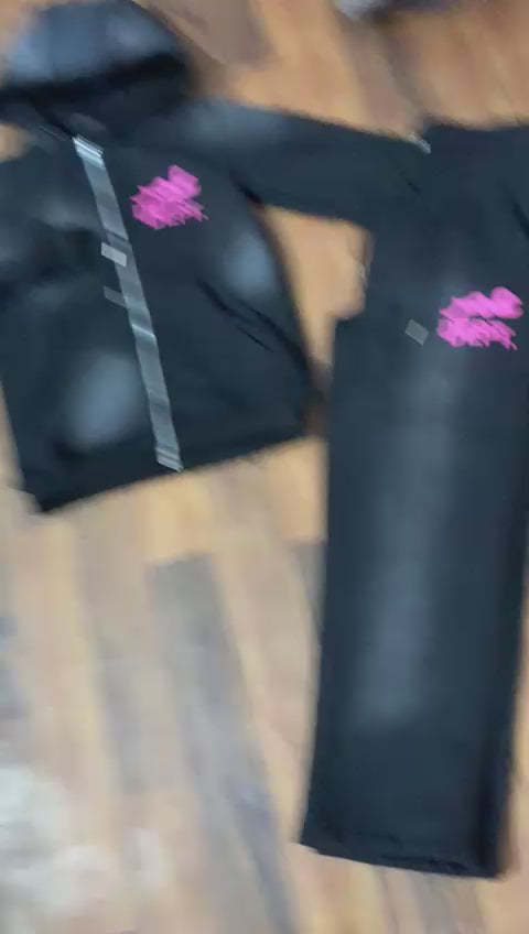 Black washed Tracksuit